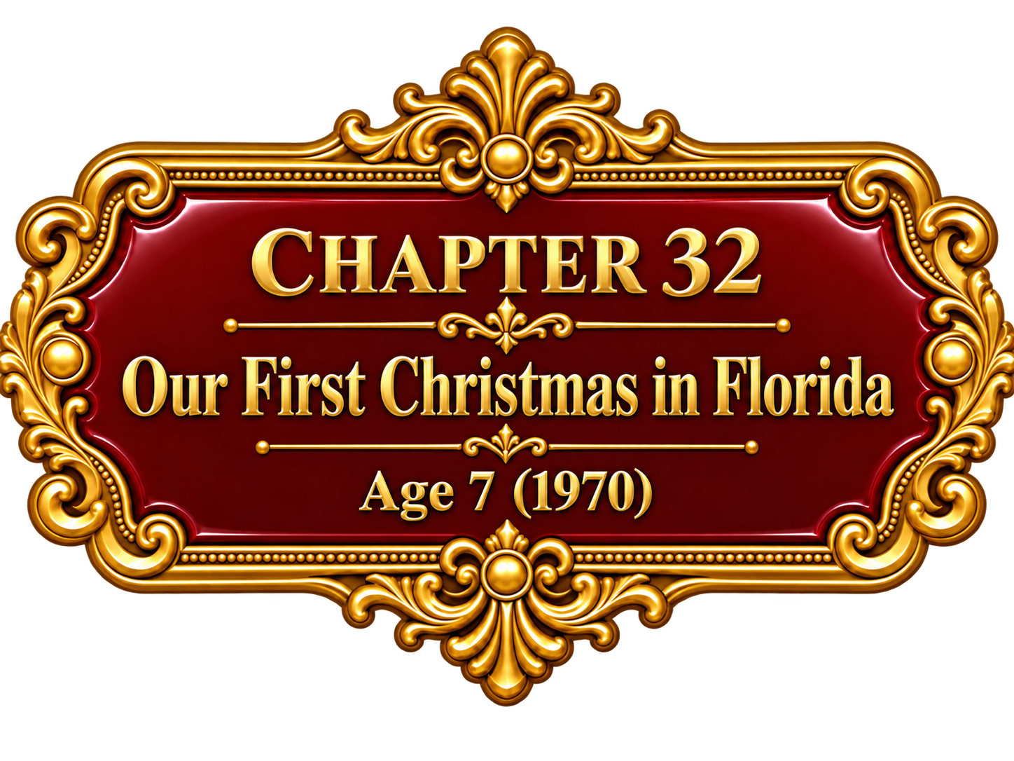 Chapter 32 — Our First Christmas in Florida — Age 7 (1970)